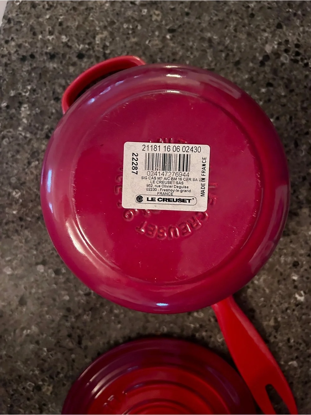 New Le Creuset ® Signature 1.75-Qt. Cerise Saucepan with Lid